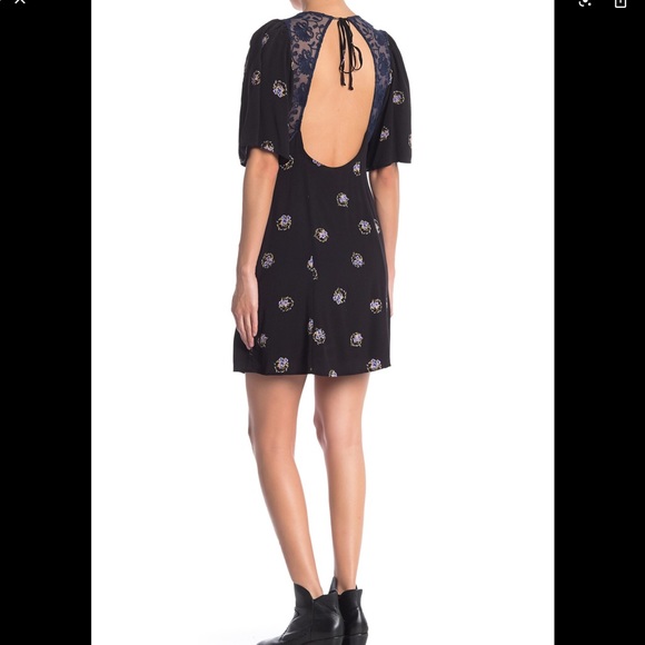 Free People NWT Mockingbird Lane mini dress - Picture 5 of 8